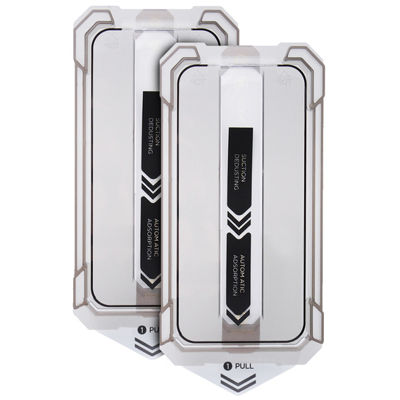 2x Скло захисне загартоване для iPhone 15 Pro Max, ERBORD Easy App Full Screen Protector