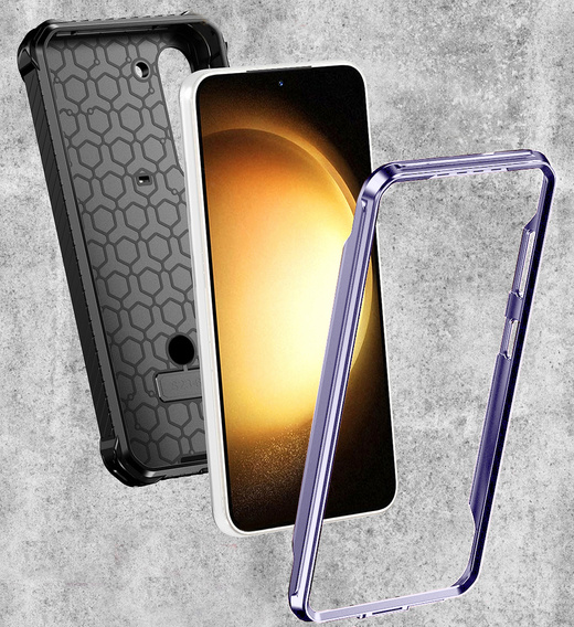 Чехол для Samsung Galaxy S23, Heavy Duty Ring, фиолетовый