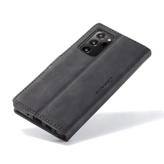 Чехол CASEME для Samsung Galaxy Note 20 Ultra, Leather Wallet Case, чёрный
