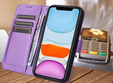 Откидной чехол для Oppo Reno 12 Pro, Wallet Smart Magnet, фиолетовый