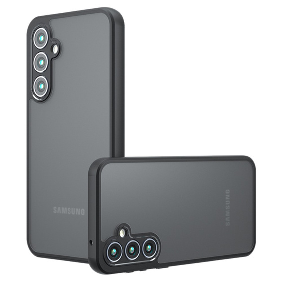 Чехол для Samsung Galaxy A55 5G, Fusion Hybrid, с защитой камеры, прозрачный / черный