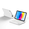 Чехол-клавиатура для iPad 10.9" 2022 (10 gen.) / iPad 11" 2025 A16 (11 gen.), Magnetic Keyboard Touchpad, белый