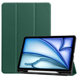 Чехол для Apple iPad Air 11" 6 gen. 2024 (A2902, Smartcase с местом для стилуса, тёмно-зелёный