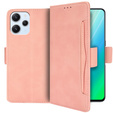 Футляр з клапаном для Xiaomi Redmi 12, Card Slot, рожевий