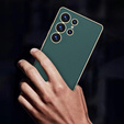 Чехол до Samsung Galaxy S25 Ultra, GKK Leather, зелёный