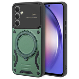 Бронированный чехол для Samsung Galaxy A54 5G, CamShield MagSafe, зелёный