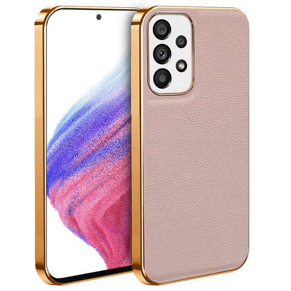 Чoхол до Samsung Galaxy A53 5G, Cowhide Leather, рожевий