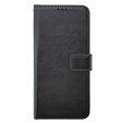 Откидной чехол для Oppo A58 4G, Crazy Horse Wallet, чёрный
