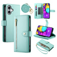 Откидной чехол для iPhone 16, Wallet Zipper Pocket, зелёный