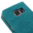 Откидной чехол для Samsung Galaxy S7 Edge, Butterfly, синий