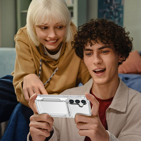 Чехол для Samsung Galaxy S24+ Plus, Card Holder, прозрачный