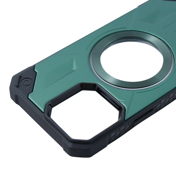 Чехол для iPhone 12 Pro Max, Heavy Duty, для MagSafe, зелёный