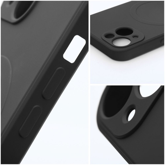ERBORD Силіконовий чохол для iPhone 15, чорний