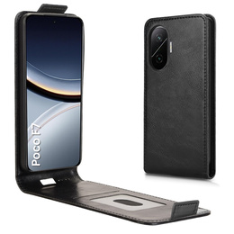 Футляр з клапаном для Xiaomi Poco F7, Flip, чорний