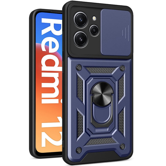Чохол NOX Camera Slide Xiaomi Redmi 12, CamShield Slide, темно-синій