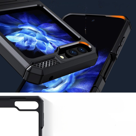 Чехол до Samsung Galaxy Z Flip 5 5G, Dual-Layer Armor, чёрный