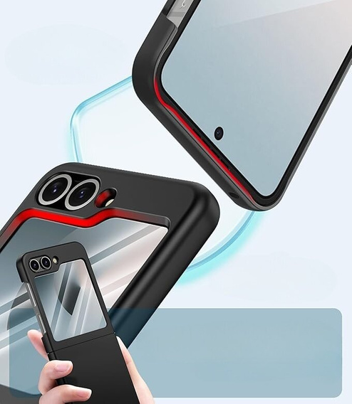 Чехол для Samsung Galaxy Z Flip7 FE / Z Flip6, PC Case, чёрный