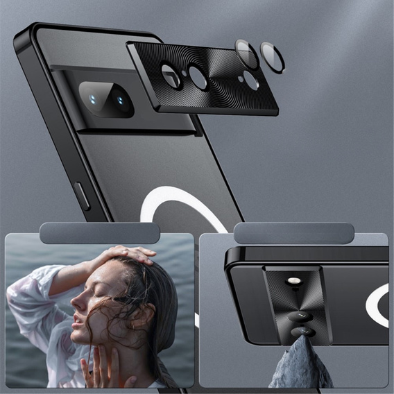 Защитный чехол для камеры Google Pixel 8, CamShield MagSafe, прозрачный / черный