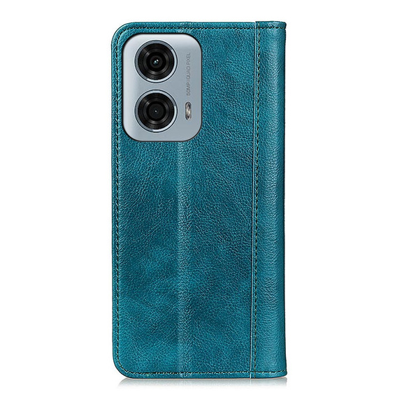 Чохол-фліп для Motorola Moto G04 / G24 / G24 Power, Split Leather, зелений