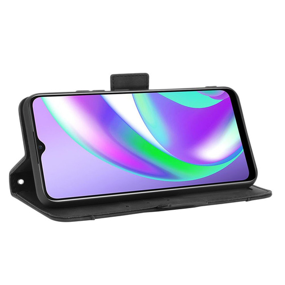 Футляр з клапаном для Oppo A15 / A15S, Card Slot, чорний