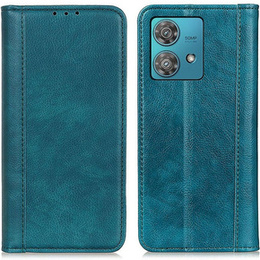 Чoхол до Motorola Edge 40 Neo, Wallet Litchi Leather, зелений