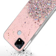 Чехол до Realme 7i, Glittery, розовый