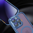 Чехол для iPhone 15 Pro, ERBORD Impact Guard, MagSafe, синий