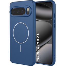 Силиконовый чехол для Google Pixel 10 Pro XL, для MagSafe, синий