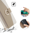 Чохол-книжка для Motorola Moto G24 / G24 Power / G04, Wallet Zipper Pocket, з дзеркалом, білий