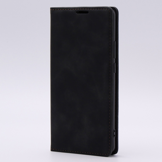Чехол для Motorola Edge 40, ERBORD Vintage, бумажник с клапаном, чёрный