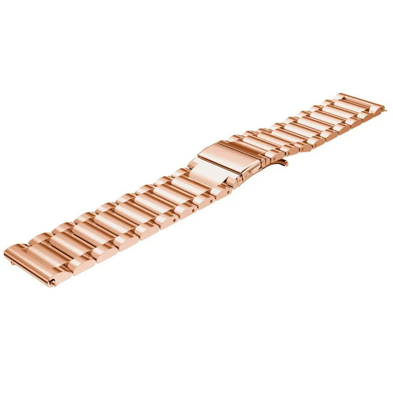 Металический браслет с чехлом для часов Samsung Galaxy Watch 5 40mm, Rose Gold