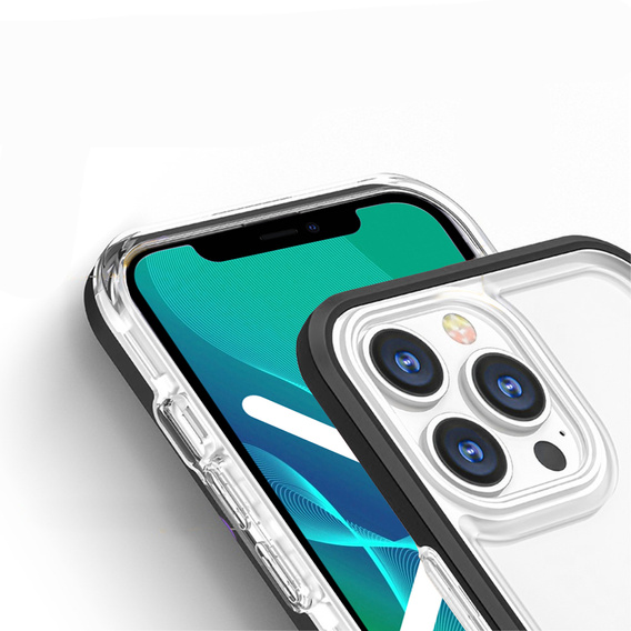 Чехол ERBORD Hybrid Frame для iPhone 13 Pro, Чёрный