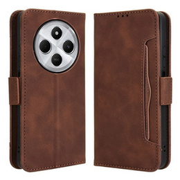 Футляр з клапаном для Xiaomi Redmi 14C / Xiaomi Poco C75, Card Slot, коричневий