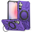 Чохол для Samsung Galaxy A54 5G, броньований з підставкою та ручкою, фіолетовий