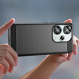 Чoхол до Xiaomi Poco F6, Carbon, чорний