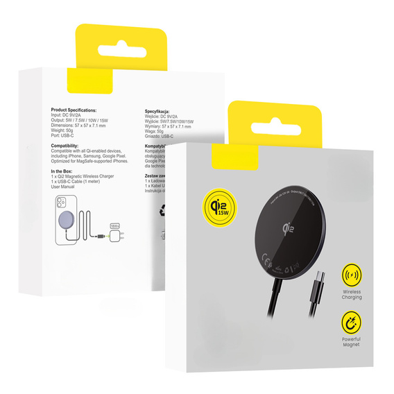 Индуктивное зарядное устройство ESR HaloLock Mini MagSafe для USB Type-C, черный