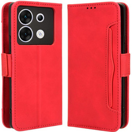 Футляр з клапаном для Infinix Zero 30 5G, Card Slot, червоний