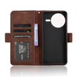Откидной чехол для Xiaomi Poco F7 Ultra, Card Slot, коричневый