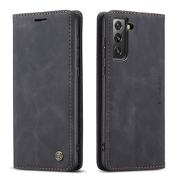 Чехол CASEME для Samsung Galaxy S21 FE, Leather Wallet Case, чёрный
