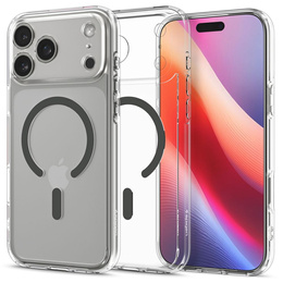 Чехол Spigen Ultra Hybrid MagSafe для iPhone 17 Pro, прозрачный / графитовый