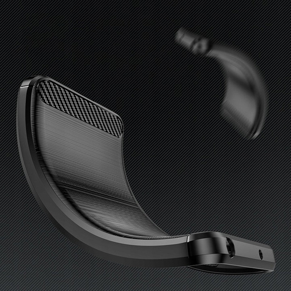 Чехол до Motorola Edge 40 Pro, Carbon, чёрный