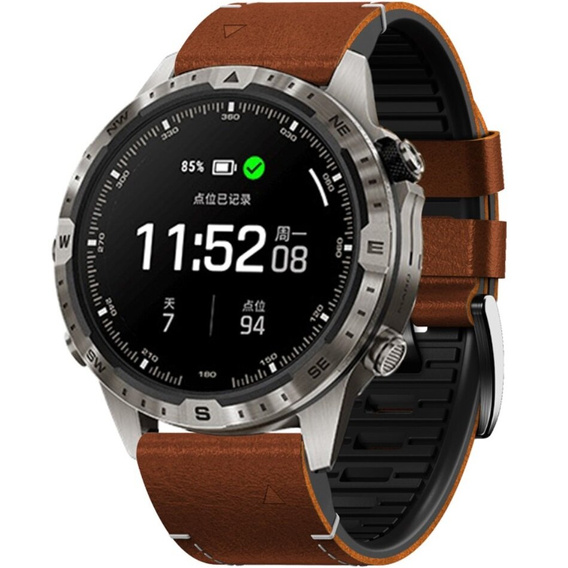 Кожаный ремешок Quickfit для часов Garmin Fenix 5X/6X/6X PRO/7X