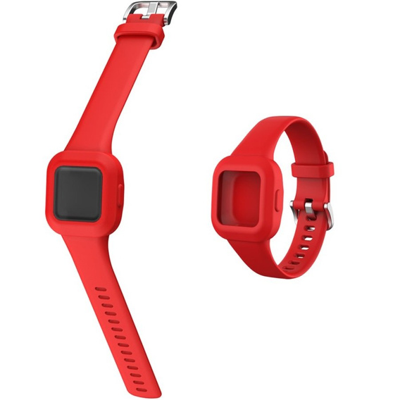 Силиконовый ремешок до Garmin Vivofit jr 3 - Red