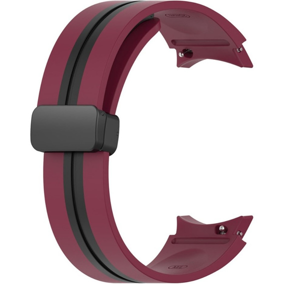 Силиконовый ремешок для Fitbit Inspire 3, Red Samsung Galaxy Watch 4 / 5 40/42/44/46/45MM PRO, Red / Black