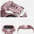 Ремінець + чохол Dexnor для Samsung Galaxy Watch Active 2 44mm, with tempered glass, рожевий