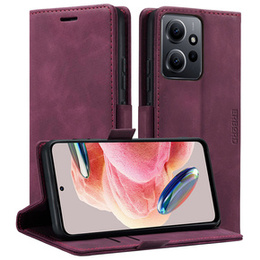 Чохол для Xiaomi Redmi Note 12 5G / Poco X5 5G, ERBORD Vintage, гаманець з клапаном, червоний