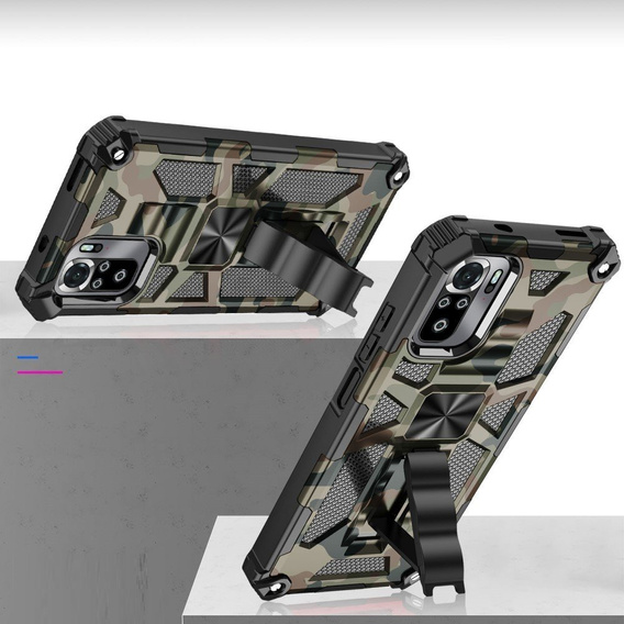 Чoхол до Xiaomi Redmi Note 10/ 10S, Armor Kickstand, зелений