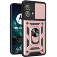 Чехол NOX Camera Slide Motorola Edge 40 Neo, CamShield Slide, розовый rose gold