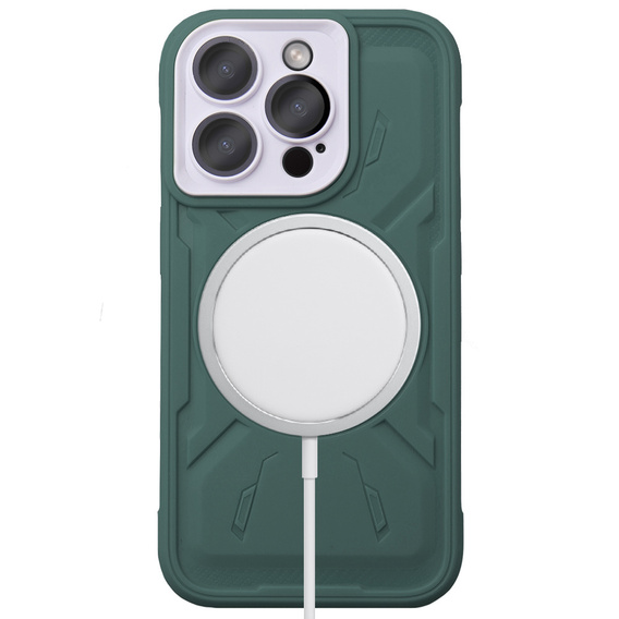 Чехол для iPhone 15 Pro Max, ERBORD Armor Mag, зелёный