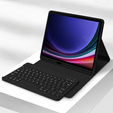 Чехол + клавиатура Samsung Galaxy Tab S9 FE, Leather Pen Slot, чёрный